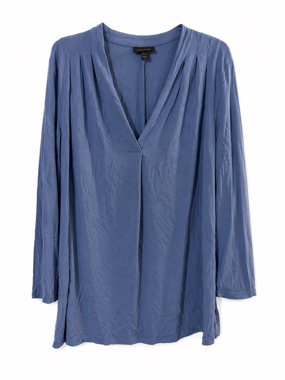J. Jill Blue V-Neck Long Sleeve Tunic